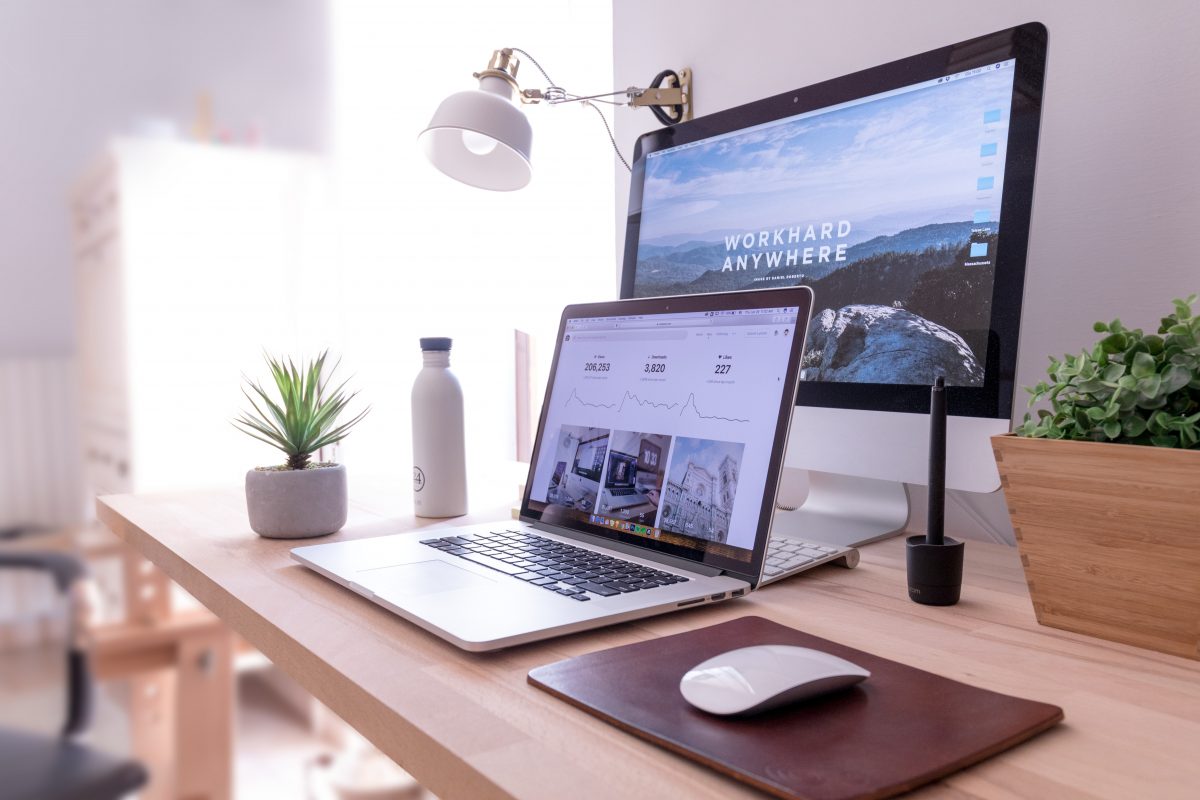 an at home computer workstation