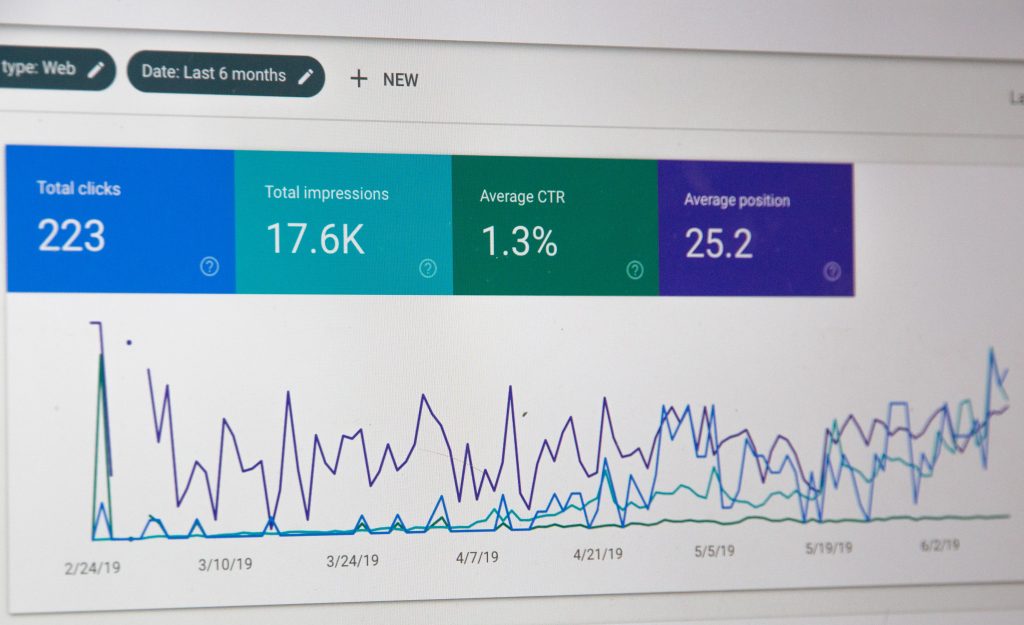 a screen cap of the Google Analytics dashboard